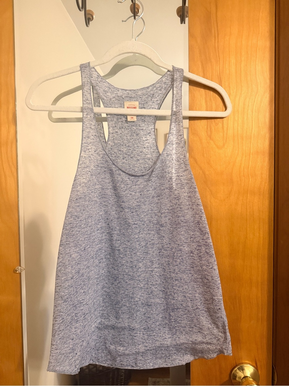 Mossimo Supply Co. Light Blue Heather Racerback Tank